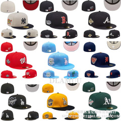 クロスボーダーmlb野球帽平軒全閉鎖調節不可刺繍アメリカンヒップサイズ潮牌チーム帽子