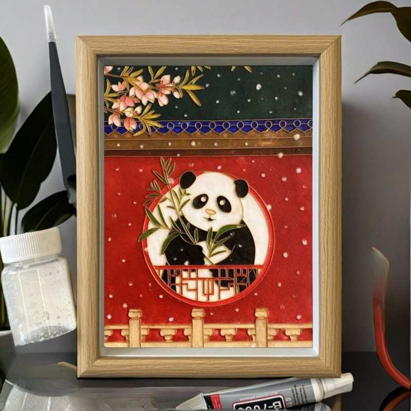 中国の流行の景泰蘭七宝絵付け素材パッケージ、非中国中空フォトフレーム、手作り、送料無料。|undefined