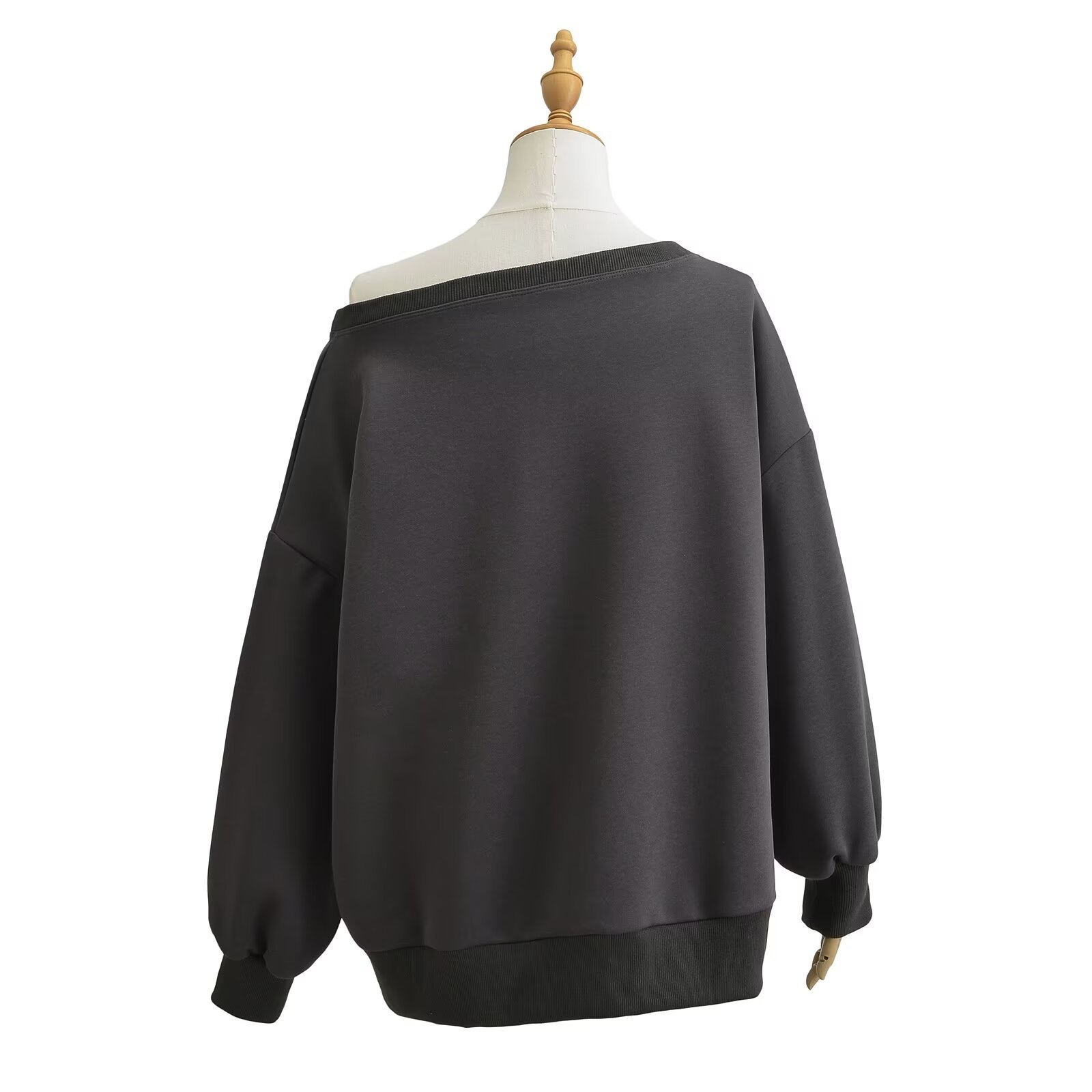 RY24302-24 Felpa casual da casa personalizzata con spalle scoperte, oversize, stile americano, estiva, nuova_voghion.com