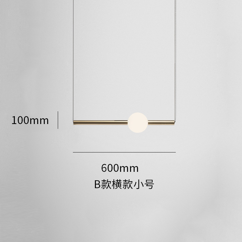 Casa de lámpara de cama combinada luminosa simple dormitorio comedor esfera de luz diseñador de casa modelo moderna