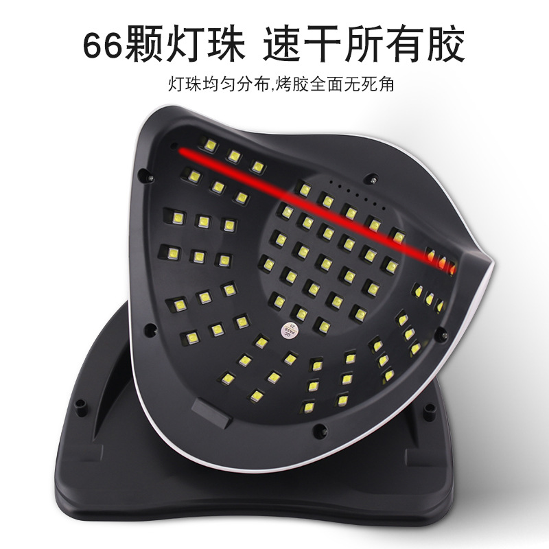 Lámpara de manicuras portátil de secado rápido 220w de manicuras de alta potencia no oscura luz de terapia de mano especial para manicuras