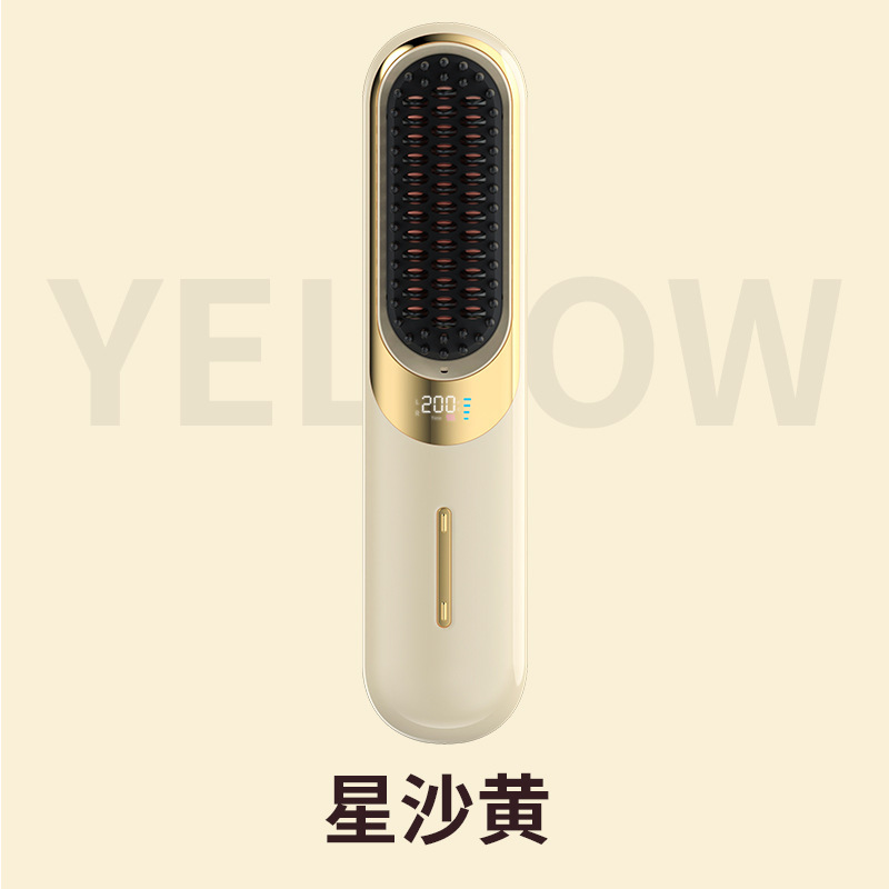 クロスボーダー新型充電ストレート櫛携帯ファッション良い品質マイナスイオン保護髪柔順ヘアケア無線ストレート櫛|undefined