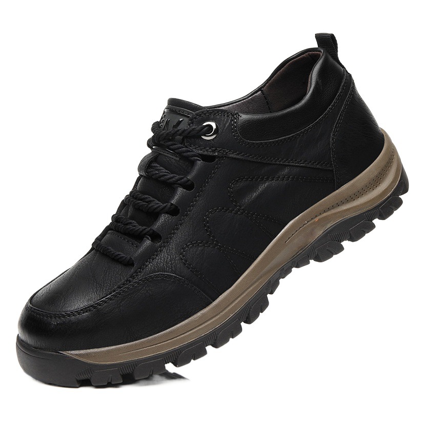 Zapatos transfronterizos más tamaño 23 nueva zapatilla de deporte casual zapatos de hombre de moda PU zapatos de hombre zapatos de senderismo zapatos de encaje de moda