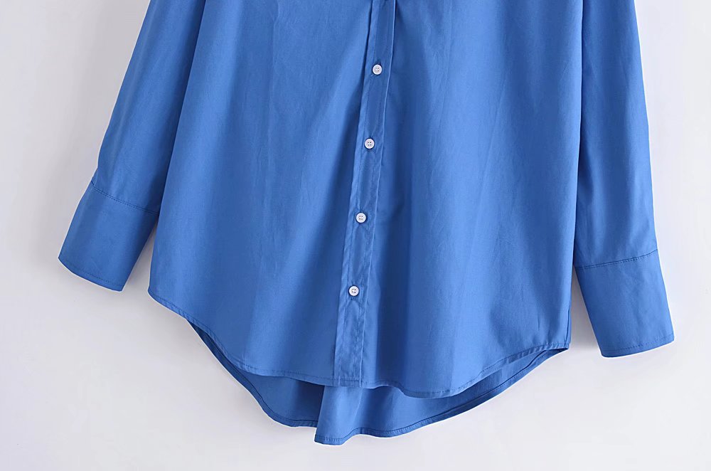 Casual Poplin Long Sleeve Shirt NSAM109163