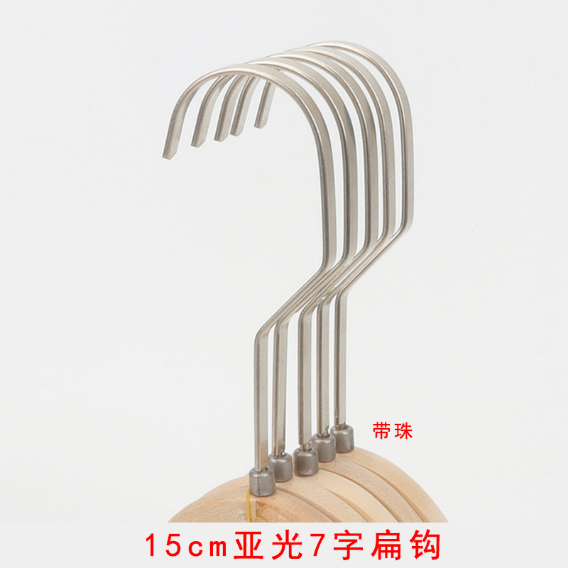 Perchas al por mayor de plástico y madera maciza con ganchos para tiendas de ropa, ganchos planos en dorado, plateado y negro, ganchos largos galvanizados.