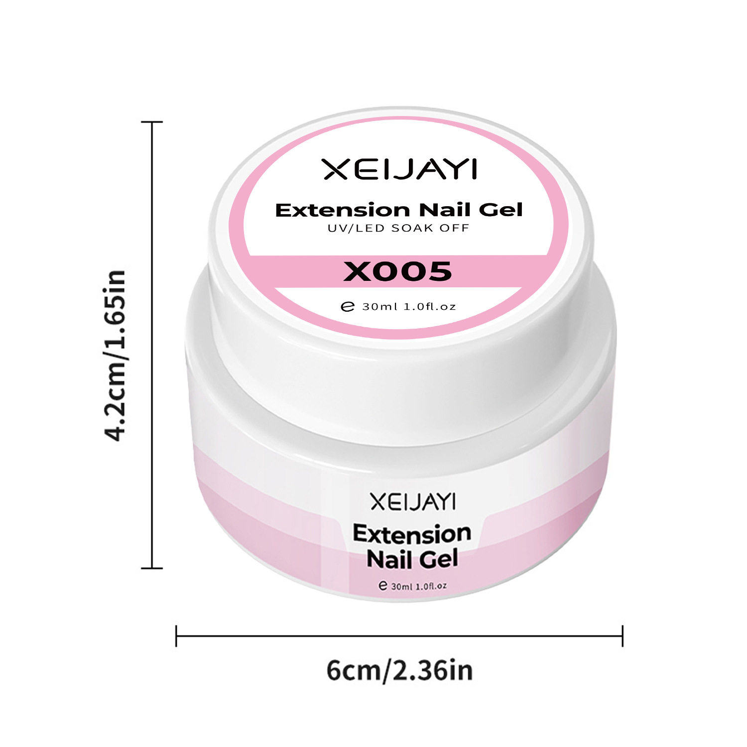 2025 nueva construcción de cristal rosa extensión pegamento de manicura extensión pegamento funcional de manicura