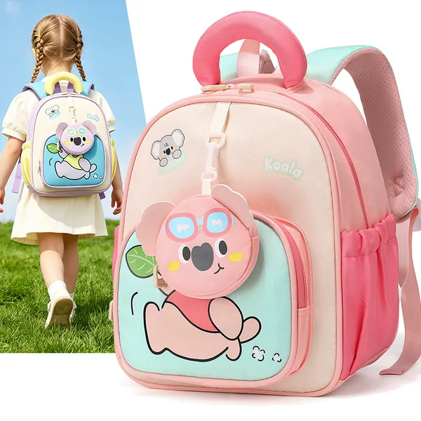 2026 New Cartoon Basketball Bear Rabbit Kindergarten Backpack for 2-6 Year Olds, Breathable and Spine-Protective Double-Shoulder Bag