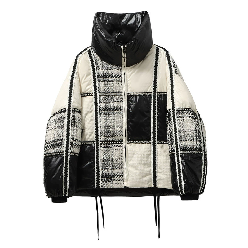 Демисезонная бархатная тёплая куртка с пуховым наполнителем, стиль Chanel, пух из утки