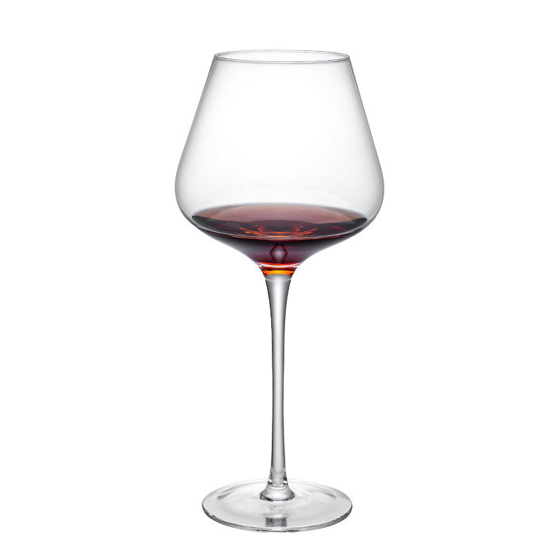 Tazas de cristal de alto nivel, un conjunto de tazas de vidrio comerciales de alto valor, tazas de vino de lujo ligeras de alta calidad