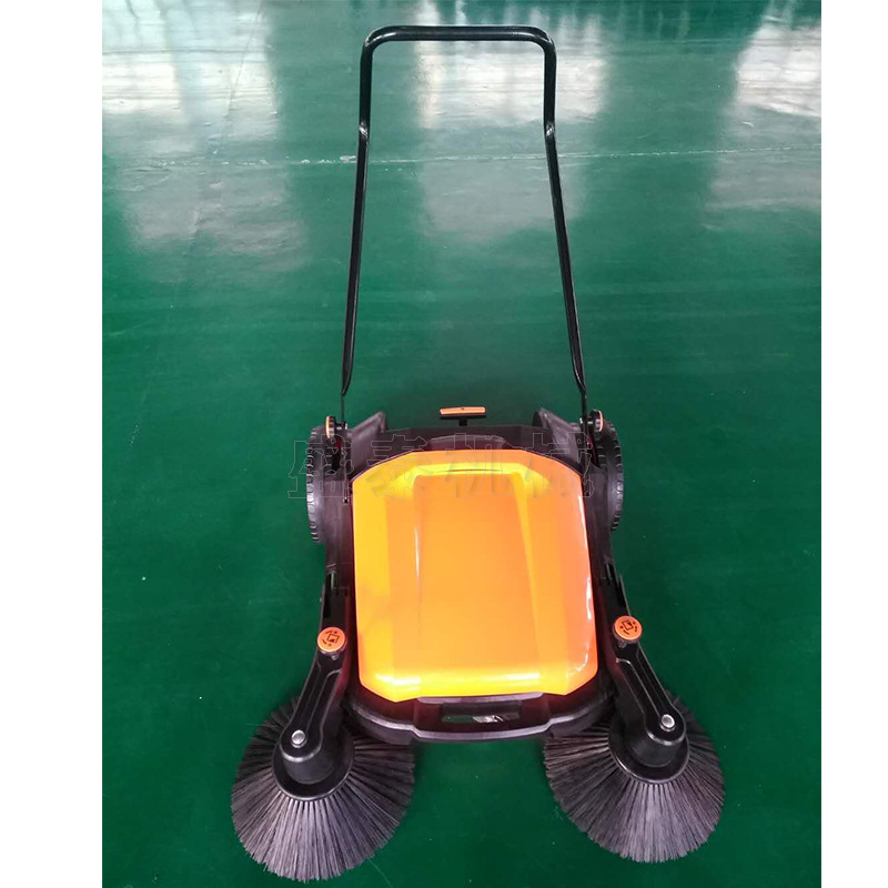 手推式户外垃圾树叶尘土清扫车 双刷扫地车车仓库环卫道路清扫车