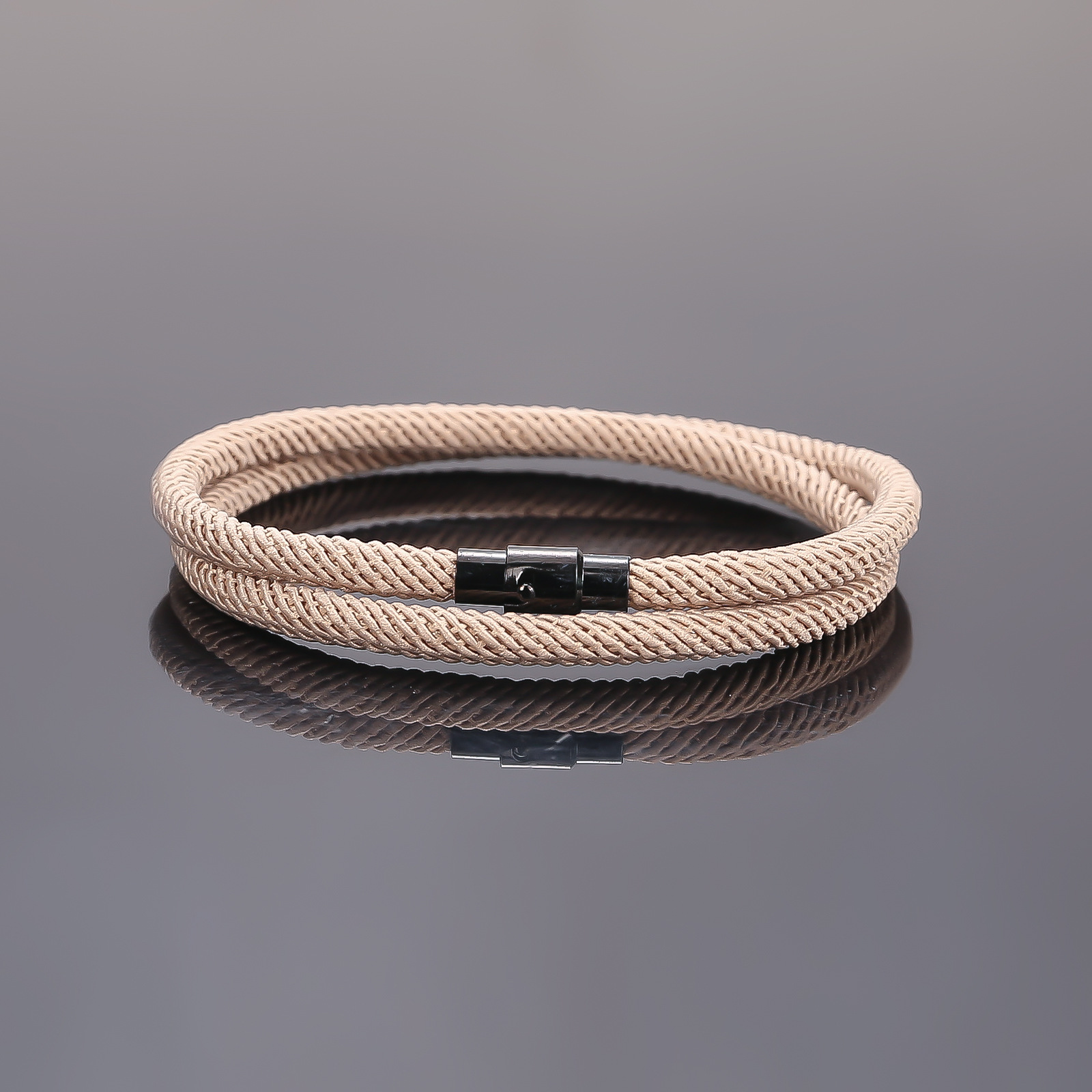 Simple Style Solid Color Rope Copper Handmade Plating Wristband display picture 5