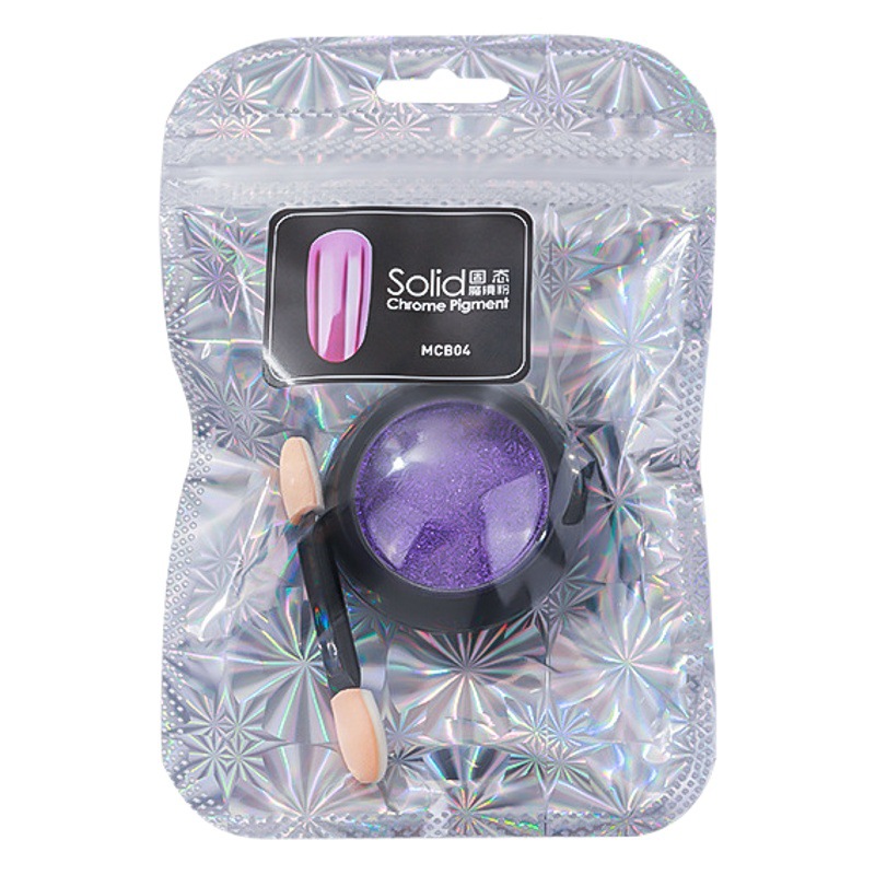 Espejo mágico en polvo de uñas espejo de uñas de metal sólido champán oro plata súper brillante no flotante decoración de uñas en polvo