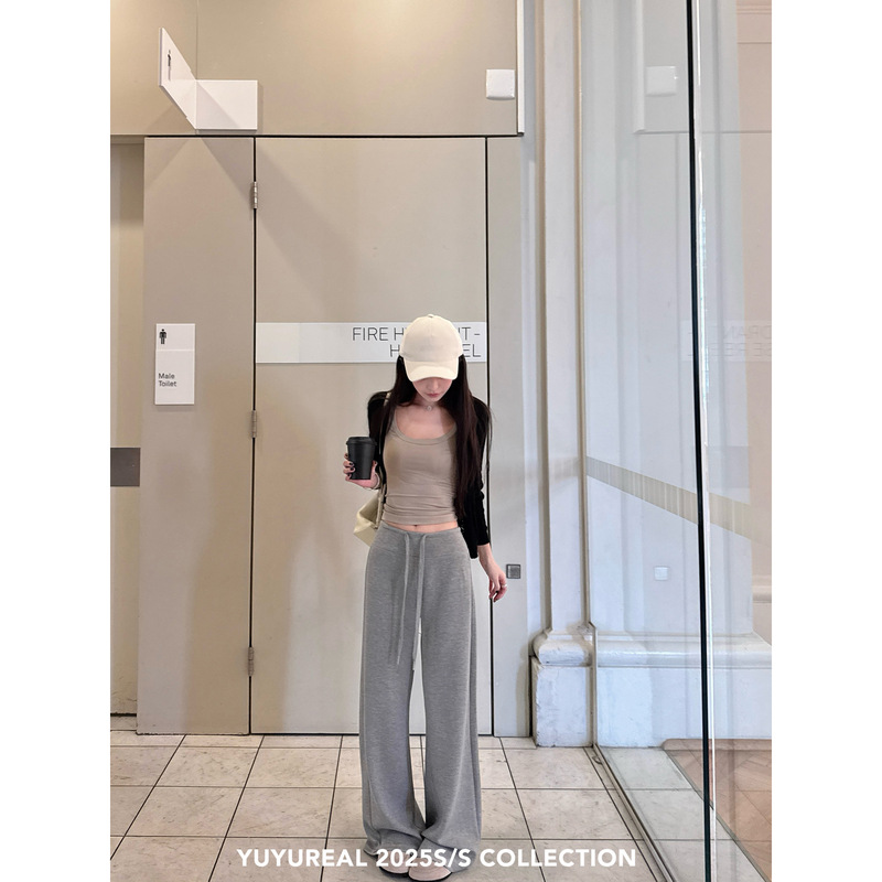 YUYUREAL soft2.0 舒适早秋 320g轻氧莫代尔糯糯针织裤|undefined