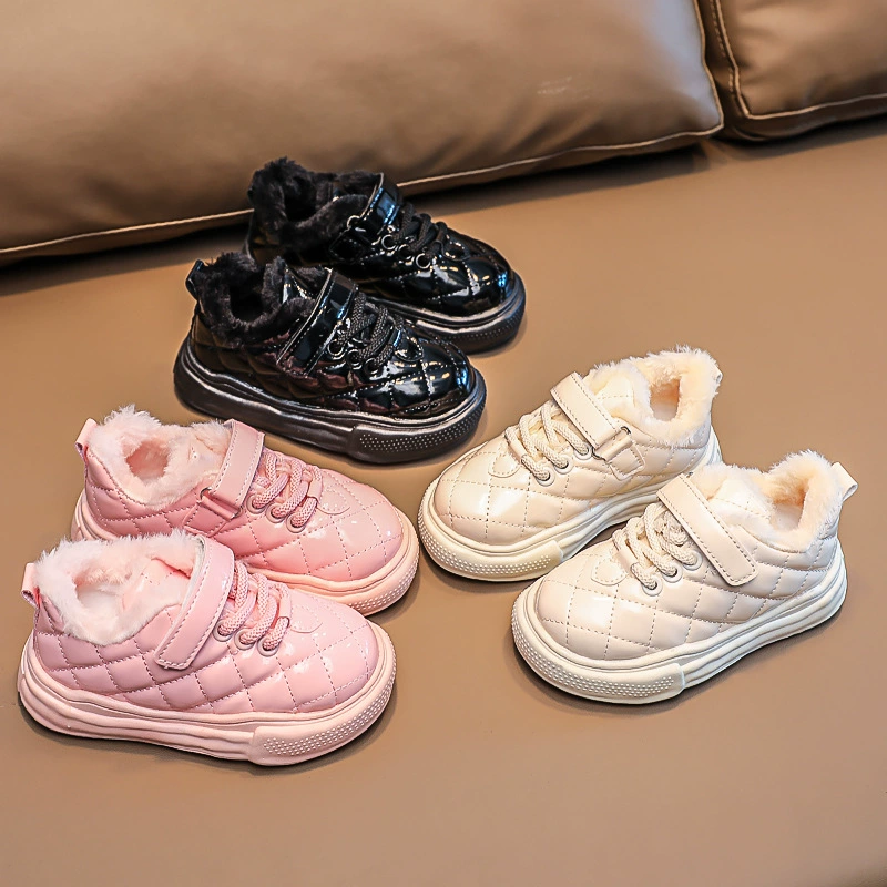 Детская теплая хлопковая обувь 2023 новая обувь для мальчиков зимой
