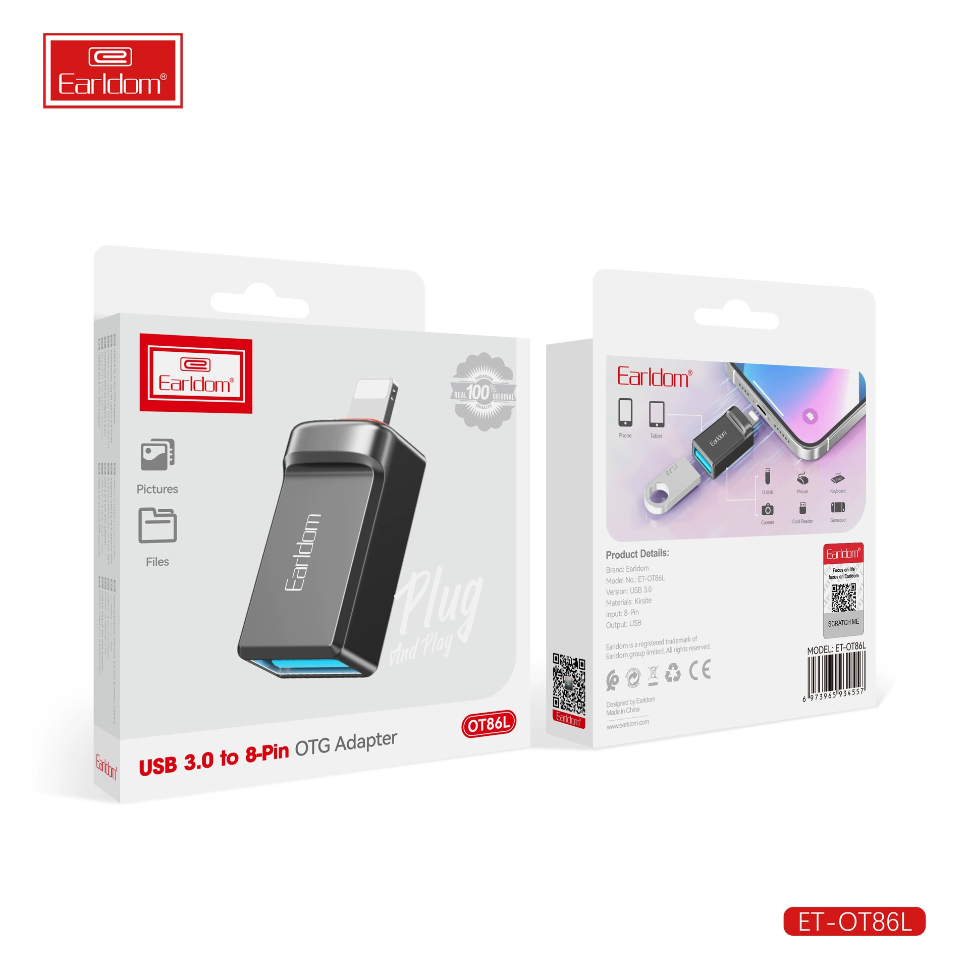 Применимый Apple OTG вращающийся USB Flash-диск звуковая карта считыватель Lightning разъем USB iPhone телефон