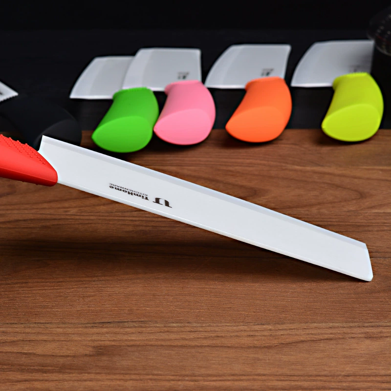 Multicoloured non-slip ceramic handle, knife for home use, 6 inches