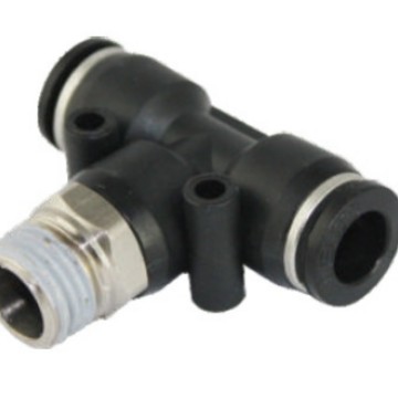 德士托DESTO气动PU软管直插接快速接头T型螺纹三通DPB4-01M5