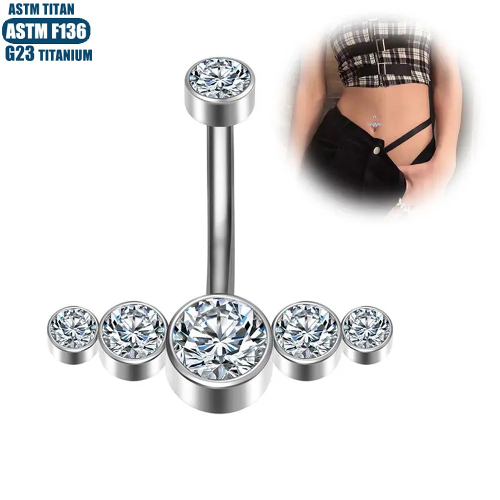 Pointed labret stud close-up product detail