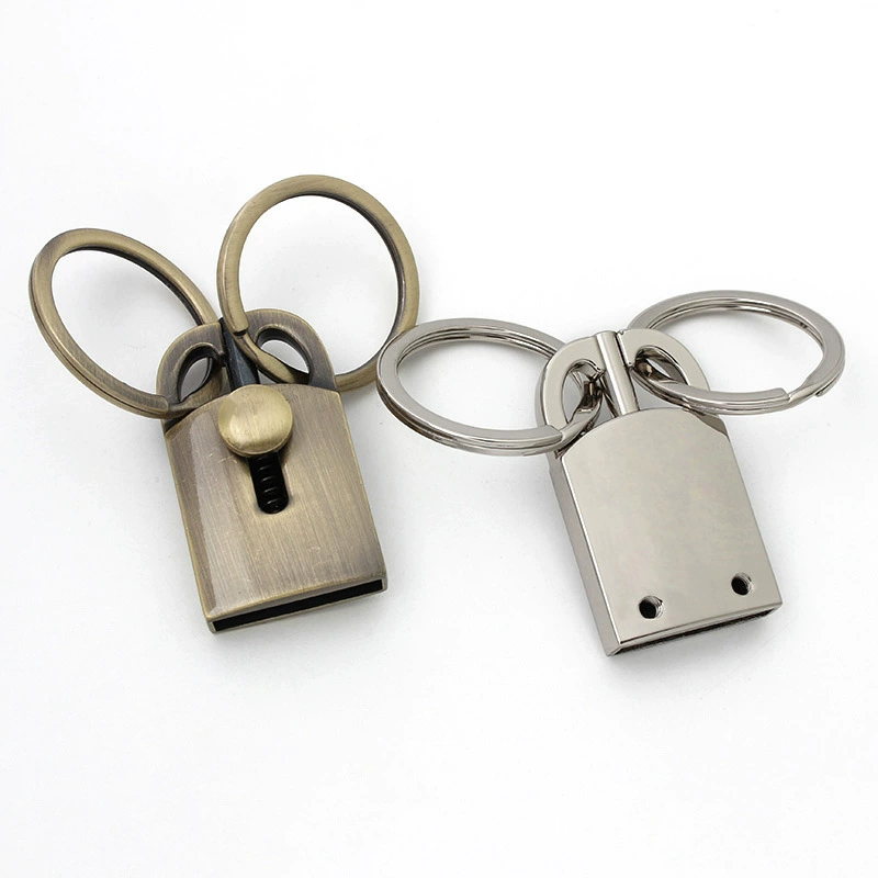 Creative lock, men's keychain with laser, (Physicals), creative gift