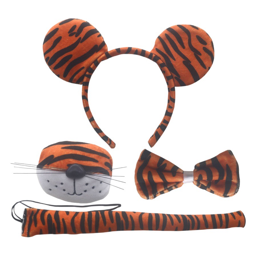 Suministro transfronterizo nuevo Wansheng animal diadema orejas de tigre lindo felpa horquilla lavado de cara foto grutas de pelo Road