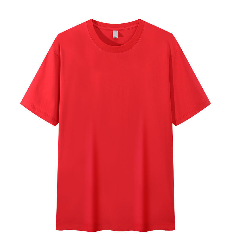 Camisa cultural de manga corta fresca de algodón con amoníaco líquido, estampado, bordado, camiseta de cuello redondo, logotipo impreso personalizado, ropa de clase, ropa de trabajo