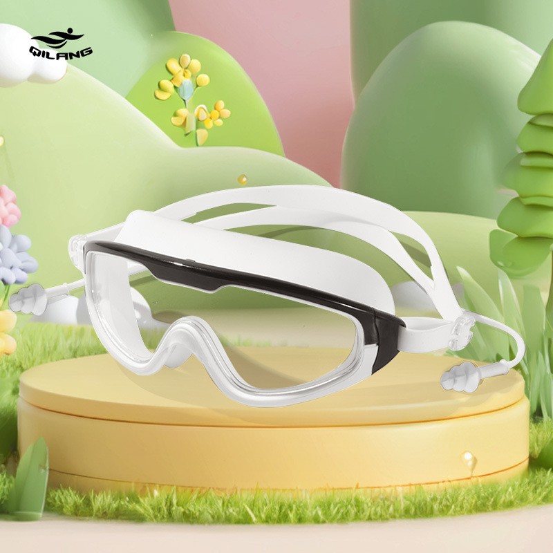 Gafas de Natación de Marco Grande para Niños de PC Antivaho para Natación