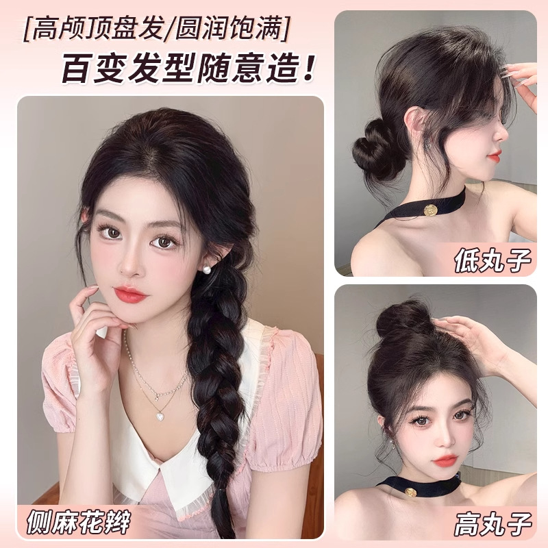 „Connie Hair Braids Twist Braid Low Ponytail“ apimties suteikiantis plaukų priauginimas formavimo įrankis Lengvas „updo Hair Bun“