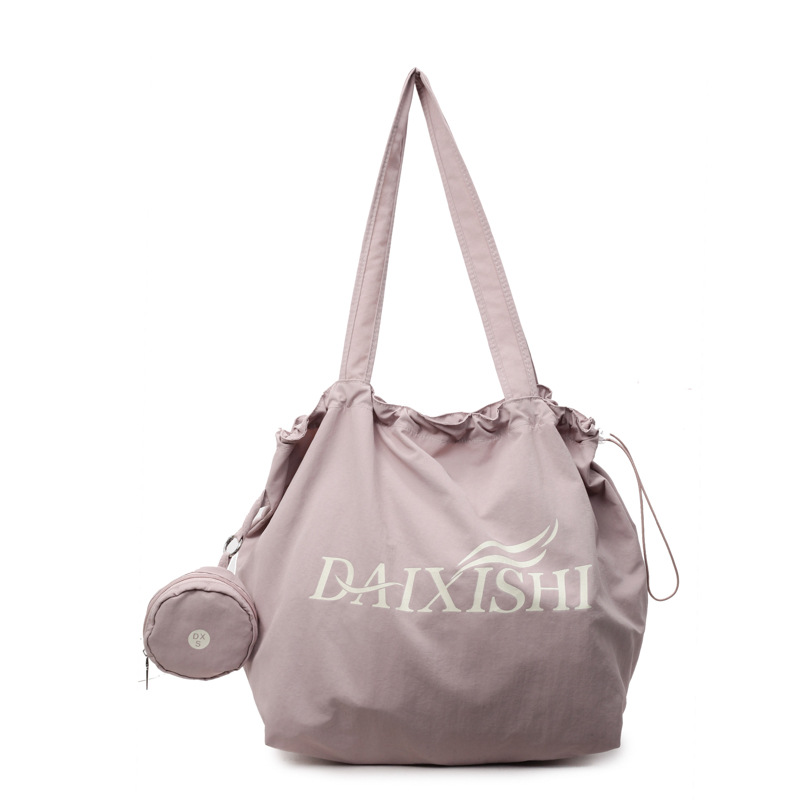 Bolso de estilo perezoso para mujer de gran capacidad 2025 nuevo bolso de lona coreano bolso de mujer de viaje ligero de ocio