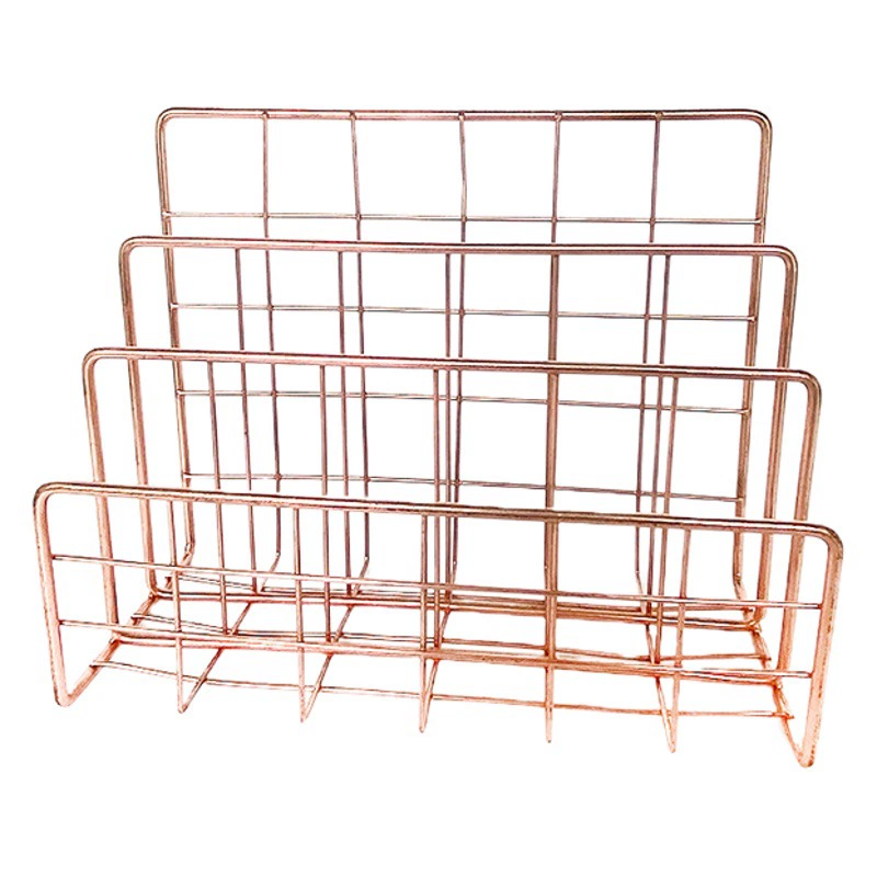 Скандинавское простое железное искусство, креативная офисная информация, стеллаж для хранения файлов, журнал, трехслойная книжная полка