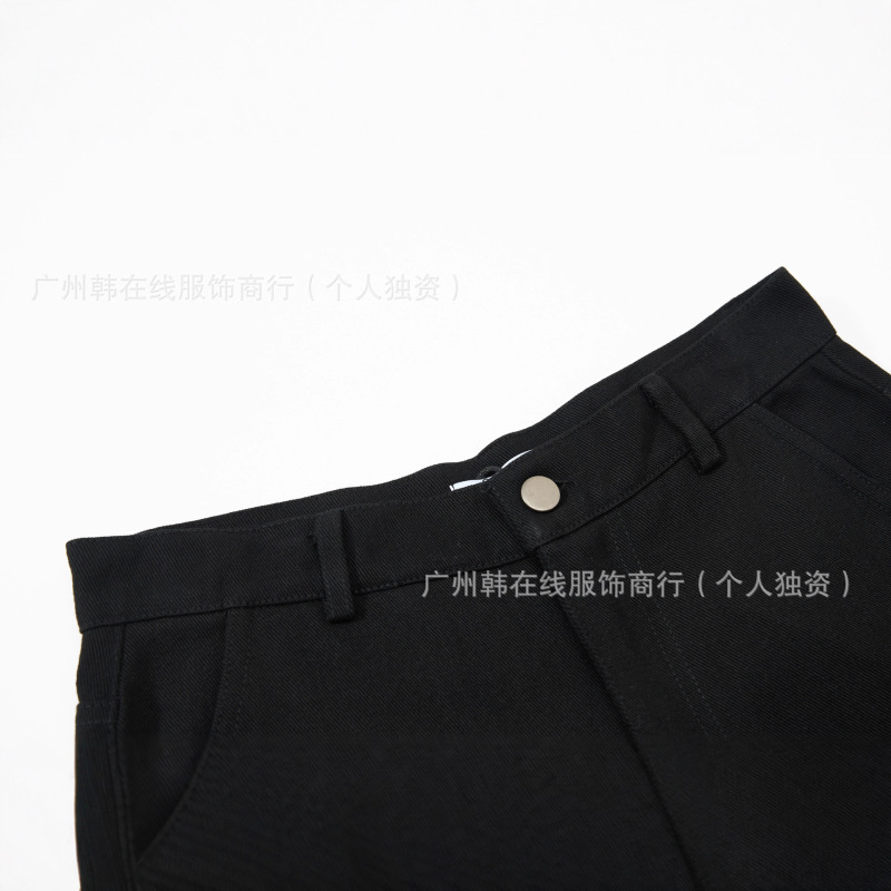 高版本ason韩国小众品牌休闲韩式口袋字母logo刺绣休闲裤一件代发|undefined