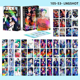 跨境专供现货60张镭射卡LNGSHOT介质膜闪卡三寸KPOP周边LOMO小卡