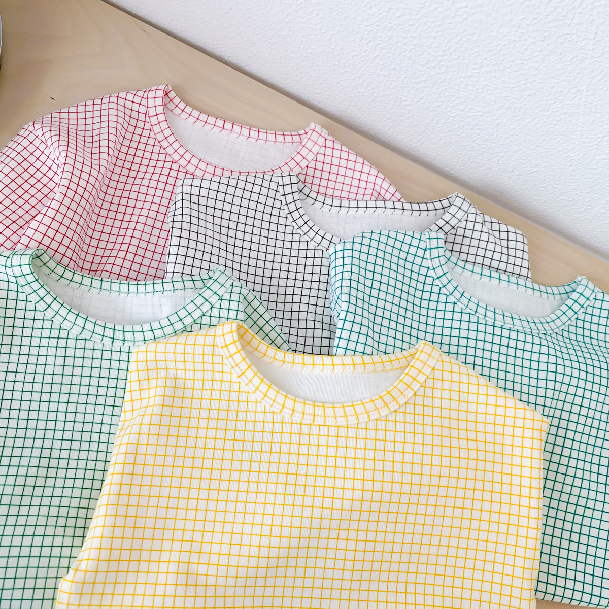 Cute Tartan Cotton T-shirts & Shirts display picture 7