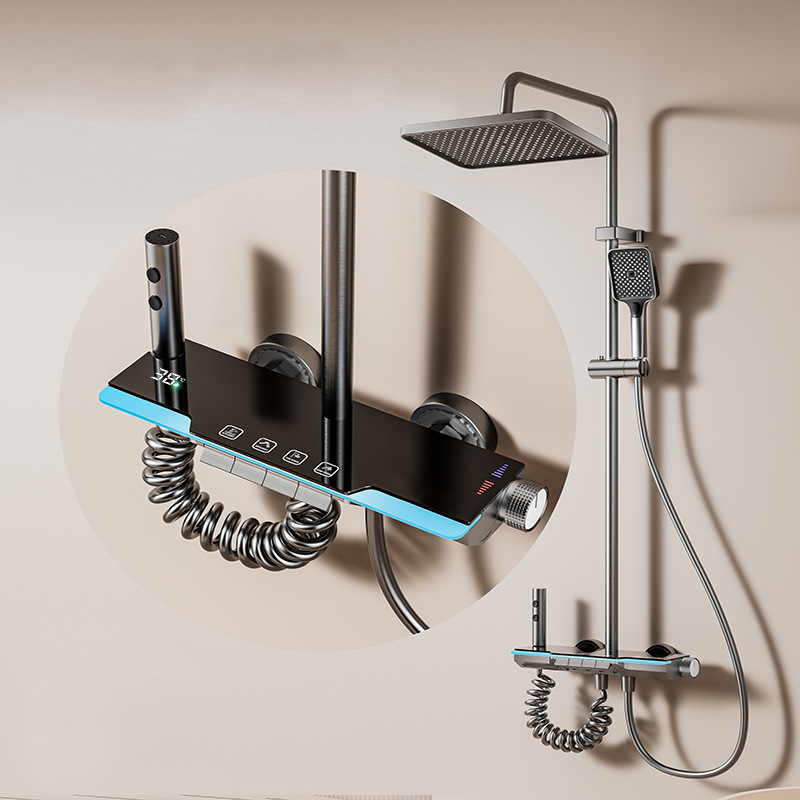 Juego de ducha de temperatura constante, un juego completo de baño para el hogar, baño inteligente, baño digital, un juego completo de comercio exterior al por mayor