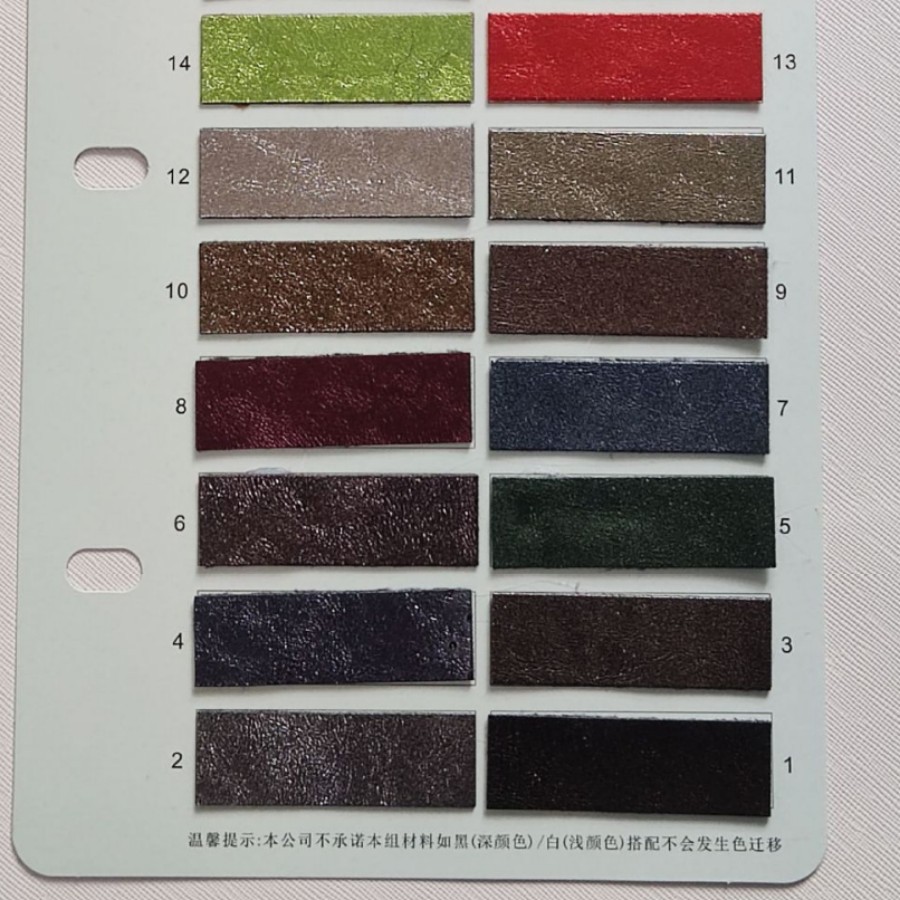 Metal perlado rascar arrugas melón antioxidación pu estampado cuero bolsas especiales zapatos ropa tela juguete