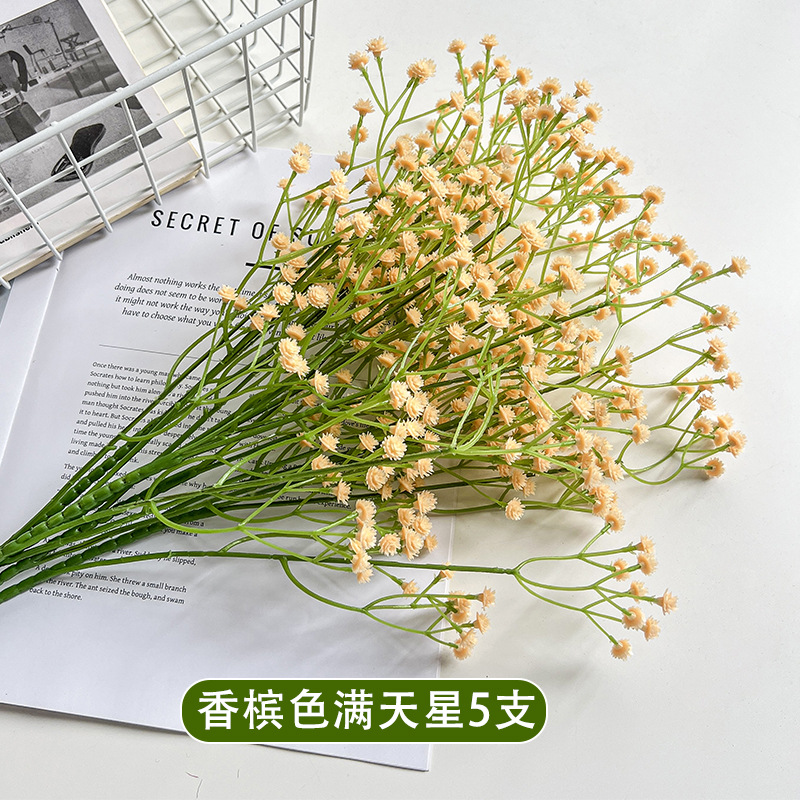 Una sola flor de simulación de flores falsas de decoración de boda mano ramo de flores hechas a mano con sensación de goma suave flores de plástico al por mayor