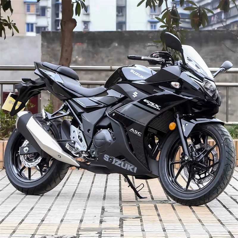 Подержанный спортивный мотоцикл Suzuki GSX250cc с электрическим впрыском, двойной цилиндр, водяное охлаждение, гоночный стиль, имитация бензинового мотоцикла, комплектный автомобиль
