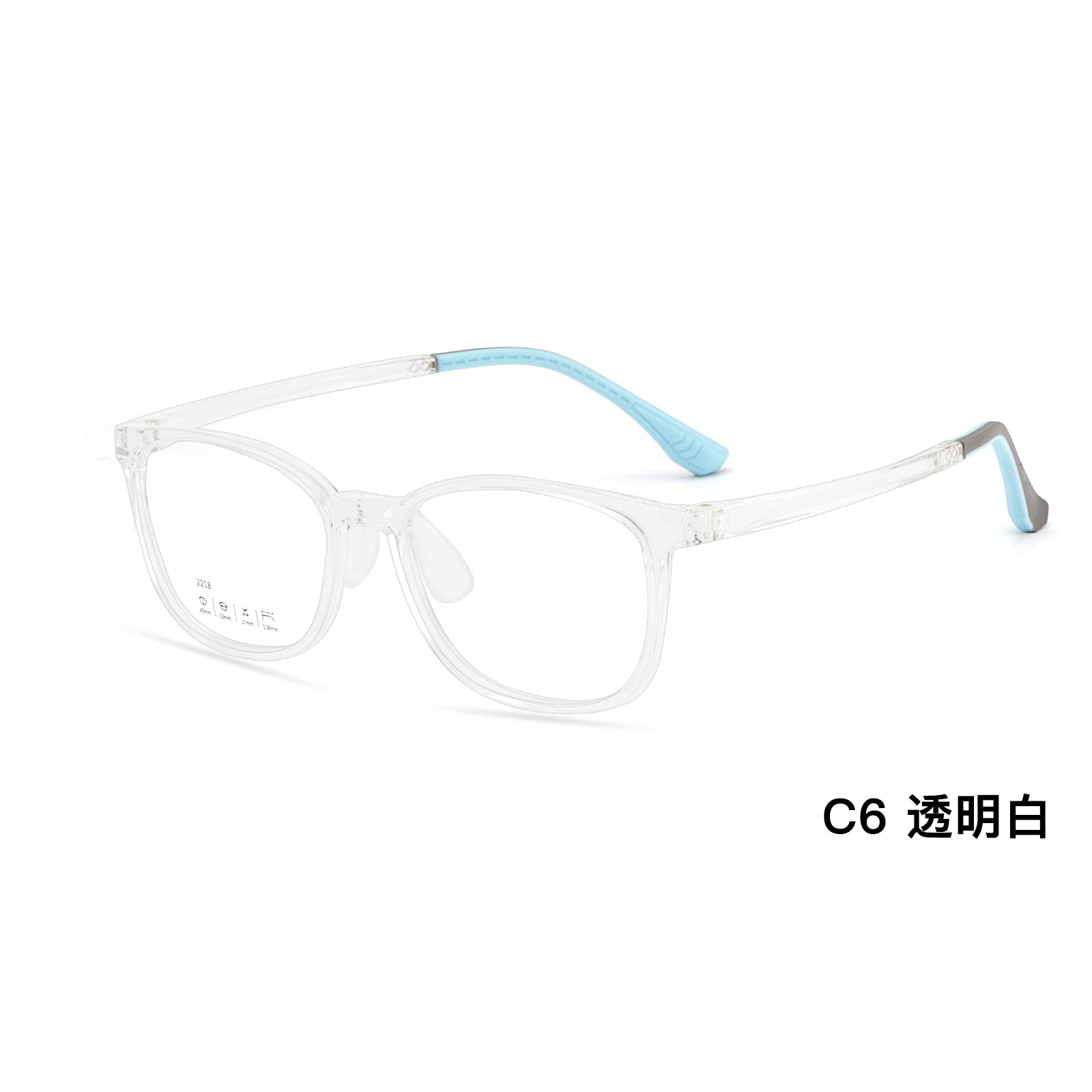 Niños y adolescentes ultra-ligero TR gafas marco de protección del medio ambiente de silicona integrado almohadilla de la nariz puede ser equipado con la miopía Danyang venta al por mayor