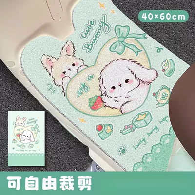 Universal Electric Vehicle and Motorcycle Foot Mats, Customizable, Non-Slip, Dirt-Resistant, Can Be Labeled and Shipped for Wholesale (Avtomobil döşəmə paspasları) - zx-lively-cute-things-1-3050-anti-slip-dirt-proof-wire-ring