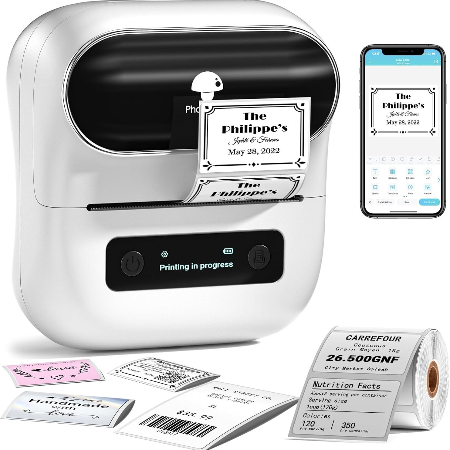 Phomemo (Cross-border trading), printer for commercial use, bluetooth