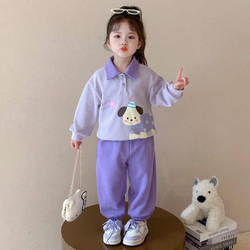 ​女童春秋卫衣套装2025新款韩版卡通兔子宽松两件套宝宝休闲洋气|undefined