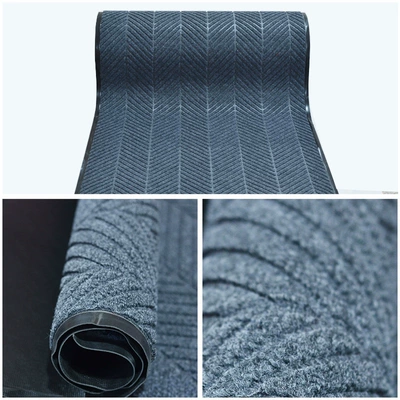 door double stripe floor mat hotel, Avtomobil döşəmə paspasları - tire-pattern-black-gray-special-offer-09-meters-wide-take-a-few-pieces-and-send-a-few-meters