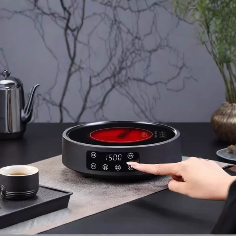 Электрическая керамическая печь Ruide Tang 1500W, мебельная мини-гончарная печь, круглая печь для чайников, многофункциональная чайная плита