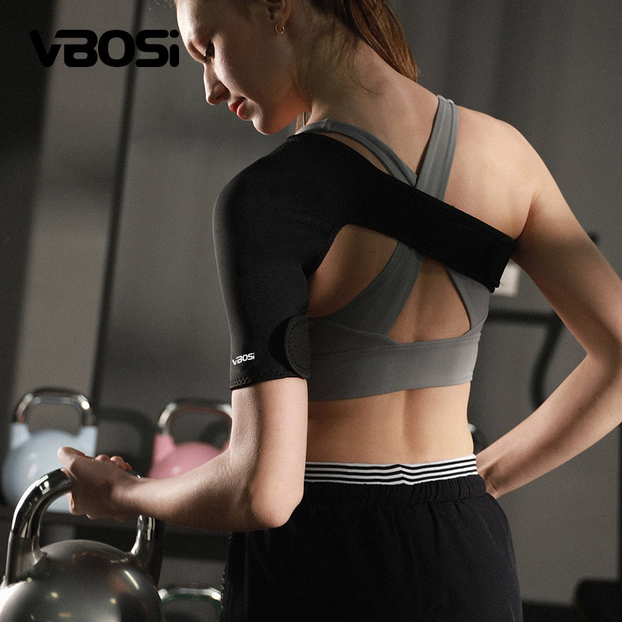 Shoulder brace with compression and fixation, windproof and warm, for weightlifting and training, prevents shoulder dislocation, sports protective gear, in stock for wholesale and cross-border sales