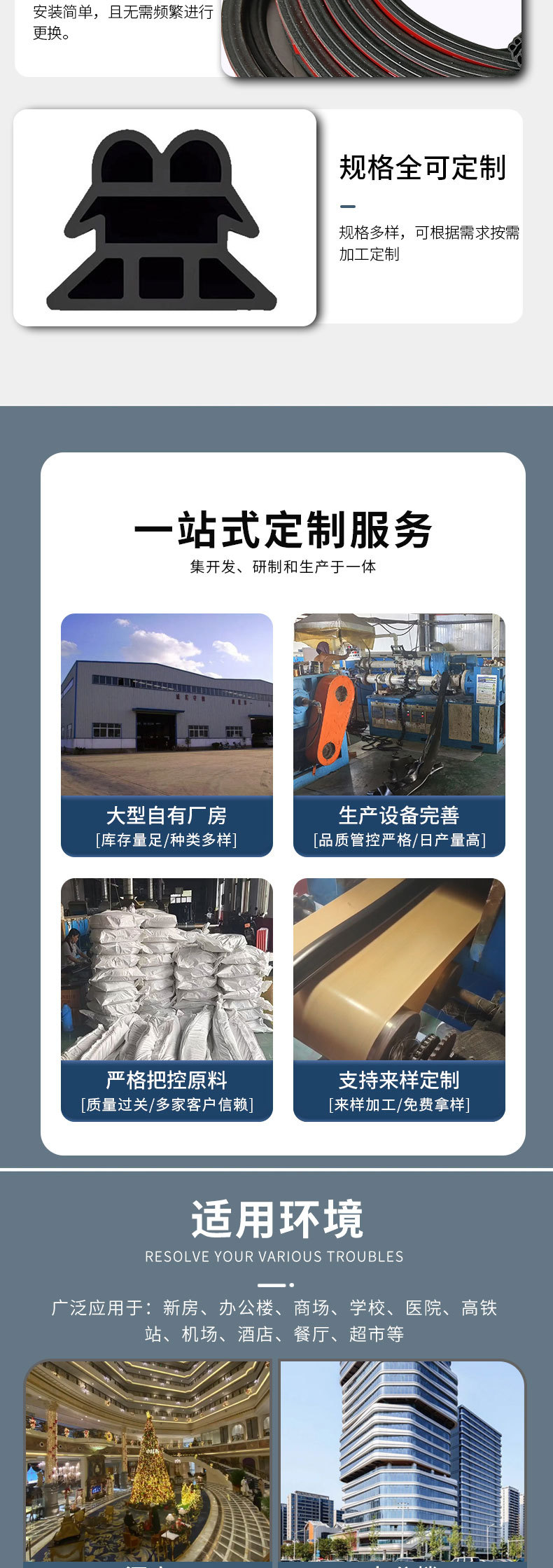 Popular Car Door Sealing Strip, Three-Layer Six-Hole Door Gap Soundproof Strip, Windproof, Dustproof, Noise Reduction, Self-Adhesive Sealing Strip