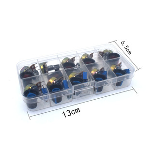 10Pcs Wh148 Single Joint 15Mmb1K/10K/20K/50K/1M Potentiometer with Hat with Screwdriver
