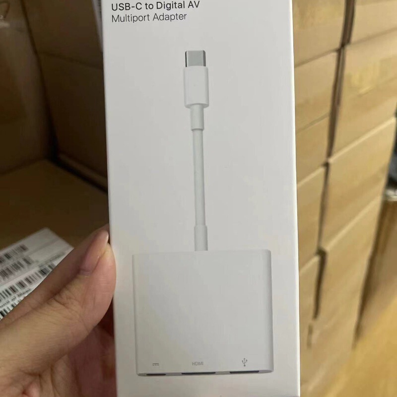 Usb-C Is Suitable for Apple's Original Digital Audio and Video HDMI Multi-Port Vga Converter, USB Flash Drive, Camera, Audio and Video