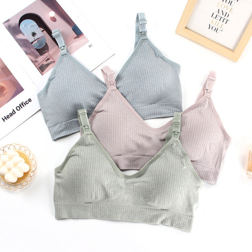 Wire-Free Women's Nursing Bra, Thin Padded Design to Prevent Sagging, Large Cup Size with Front Closure for Pregnant & Breastfeeding Moms