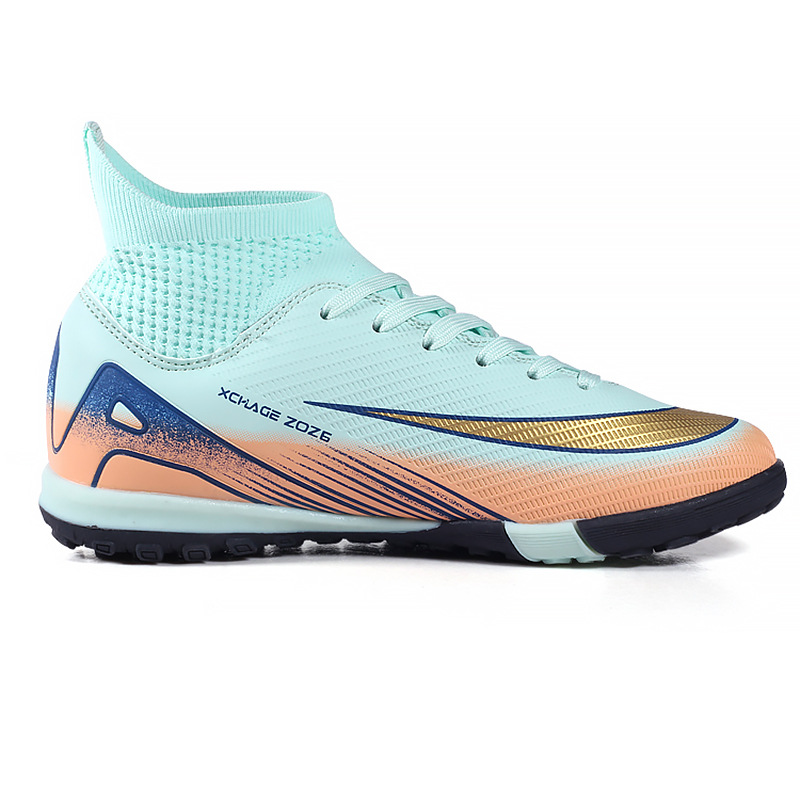 Fábrica de zapatos de fútbol, zapatos de entrenamiento anti-derrapante para niños, zapatos de entrenamiento de estudiantes de moda transpirables