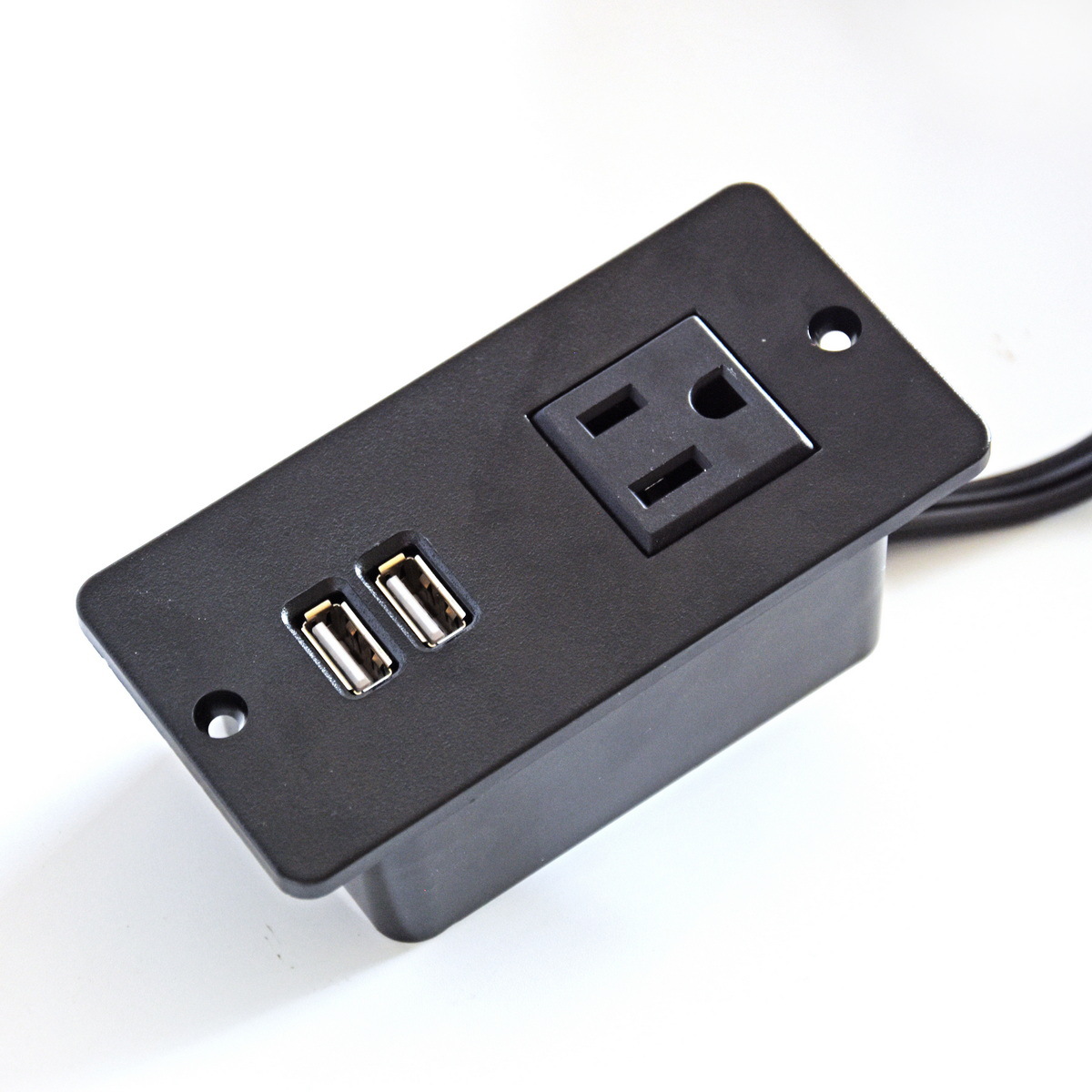 美式USB办公家具插座美标床头柜美规USB嵌入式插座