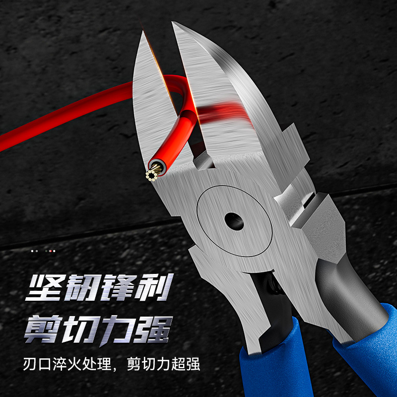 Alicates de puerto de acero de corte afilado de boca fina de alta dureza Alambre de puerto de acero con alto contenido de carbono de grado industrial de estilo japonés Alicates de puerto de 5 pulgadas y 6 pulgadas